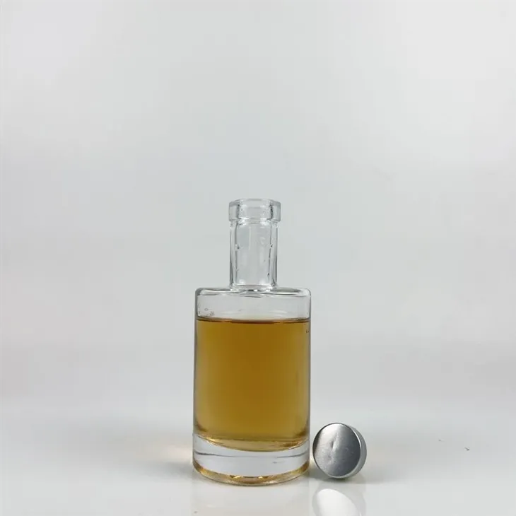 Mini 250 ml sunkiojo pagrindo alkoholinių gėrimų buteliukas, ilgas kaklelis su T kamščiu